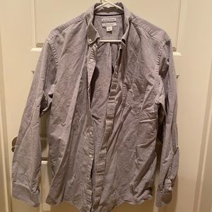 Gray mens button down